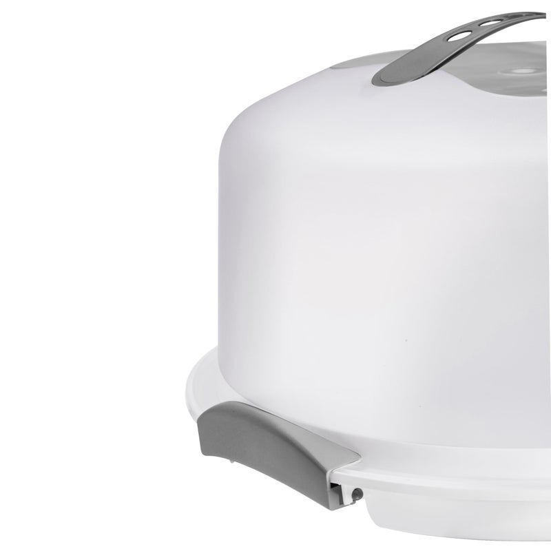 Tribello Extra Large Cake Carrier with Lid and Handle, Plastic Cake Container, Cake Holder with Lid for Cake Carrier and Transport - Fits Cake size 11.5 x 11.5 x 5.5 - Image 4